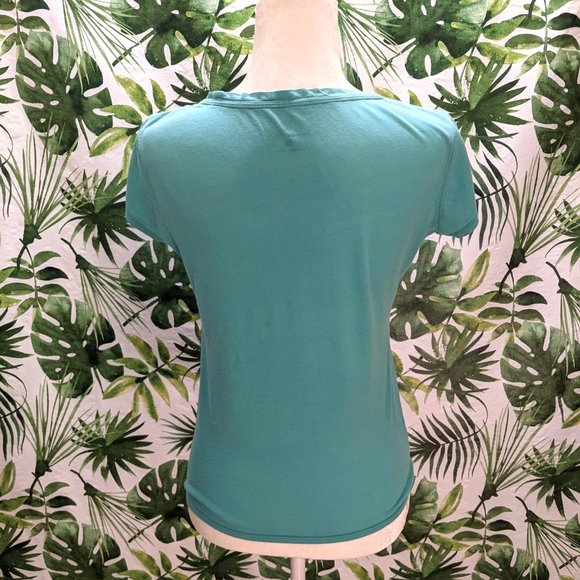 Turquoise NY&CO Paris Top (Size: X-Small) - Picture 4 of 9